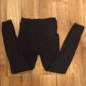 H&M Mama stretch black skinny maternity jeans